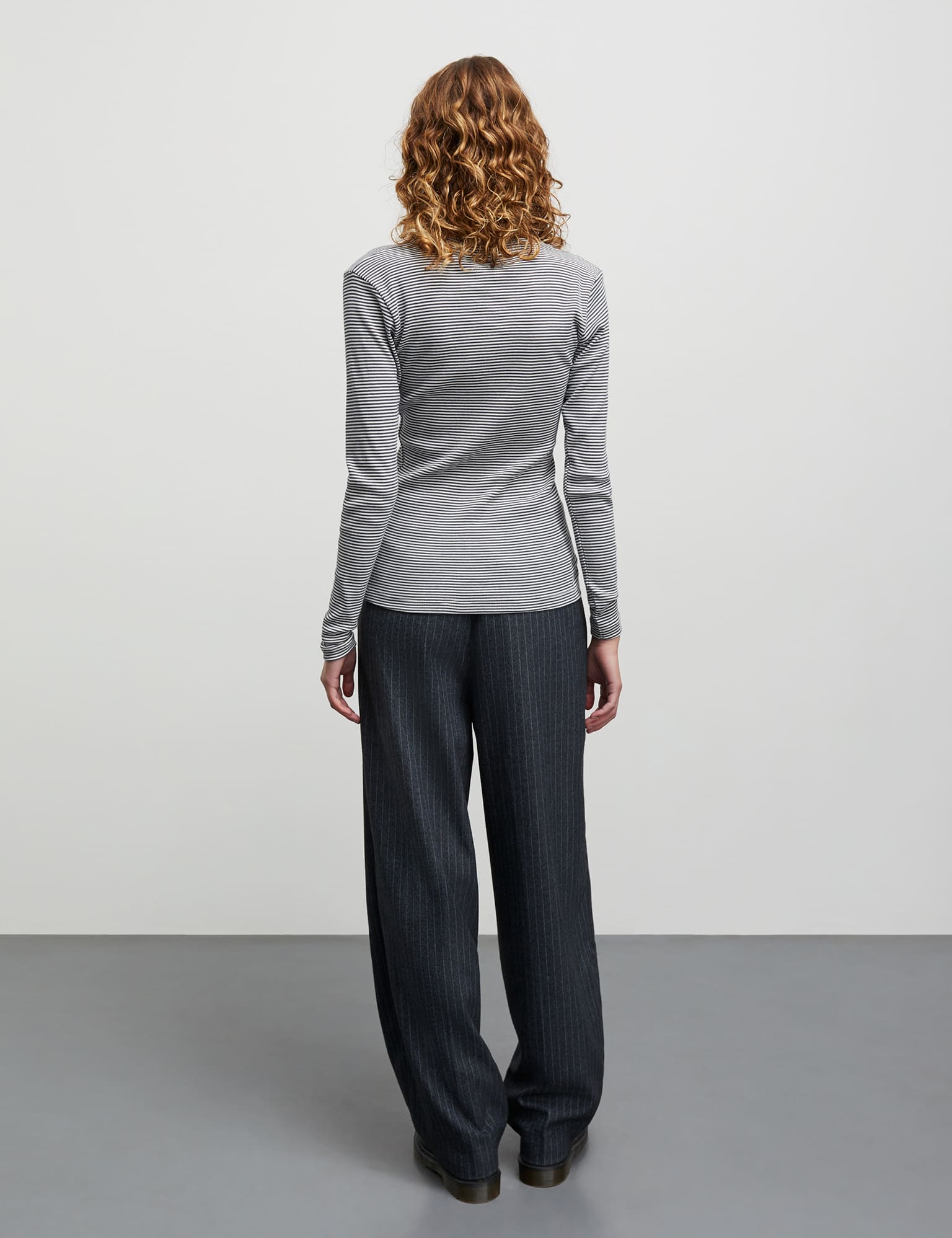 2x2 Cotton Stripe Tuba Tee LS
