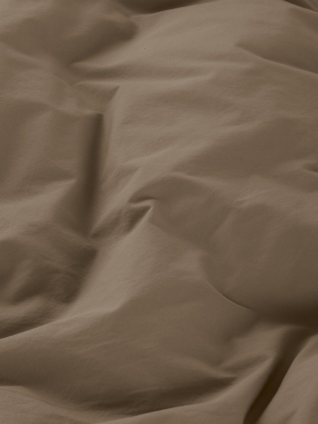 Percale Duvet Cover - Mocha Brown