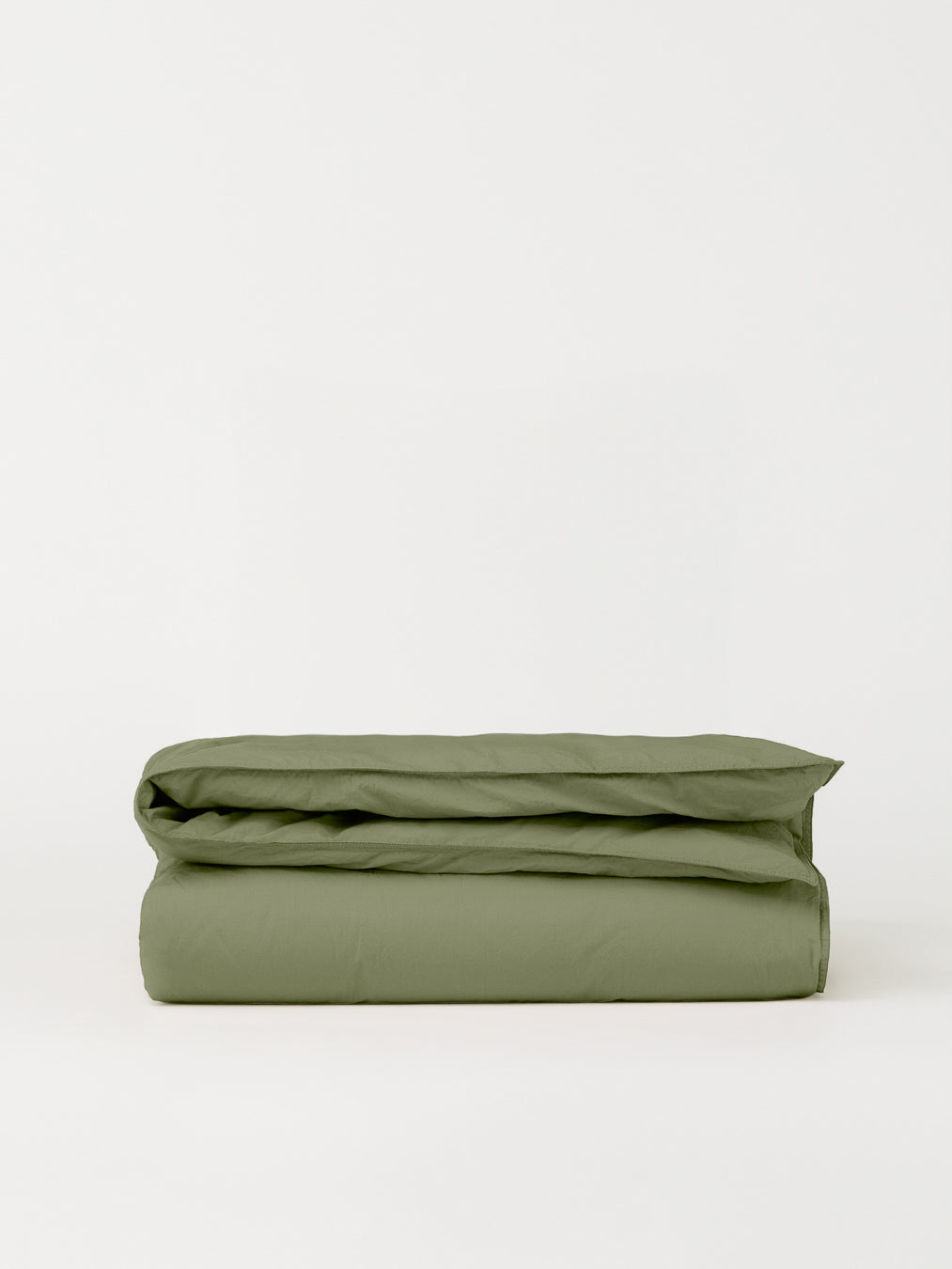 Percale Duvet Cover - Olive