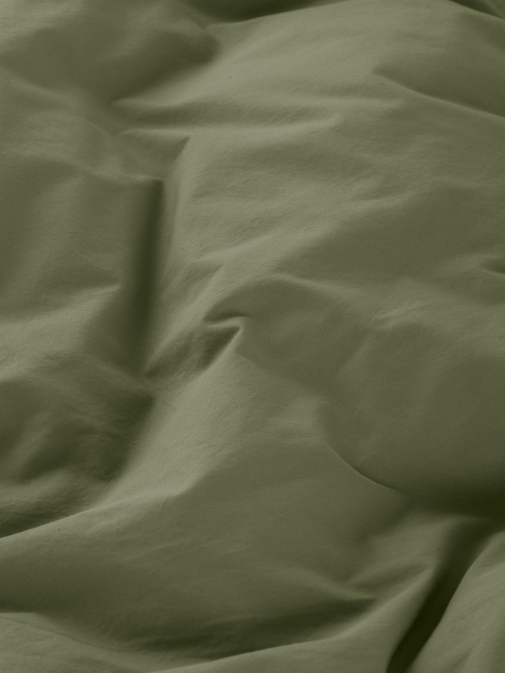 Percale Duvet Cover - Olive