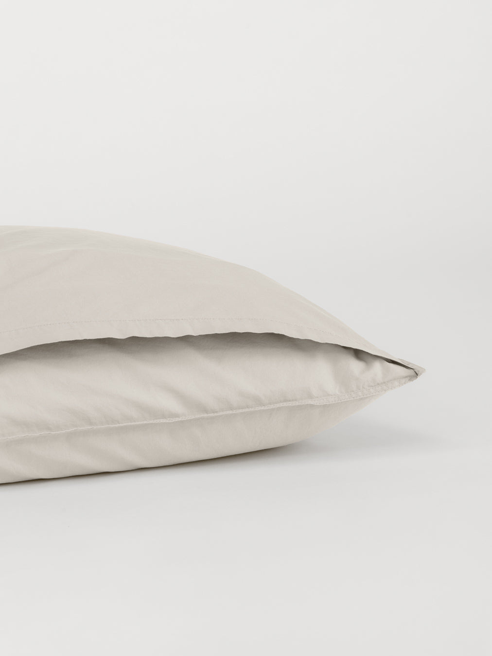 Percale Pillow Case - Ivory