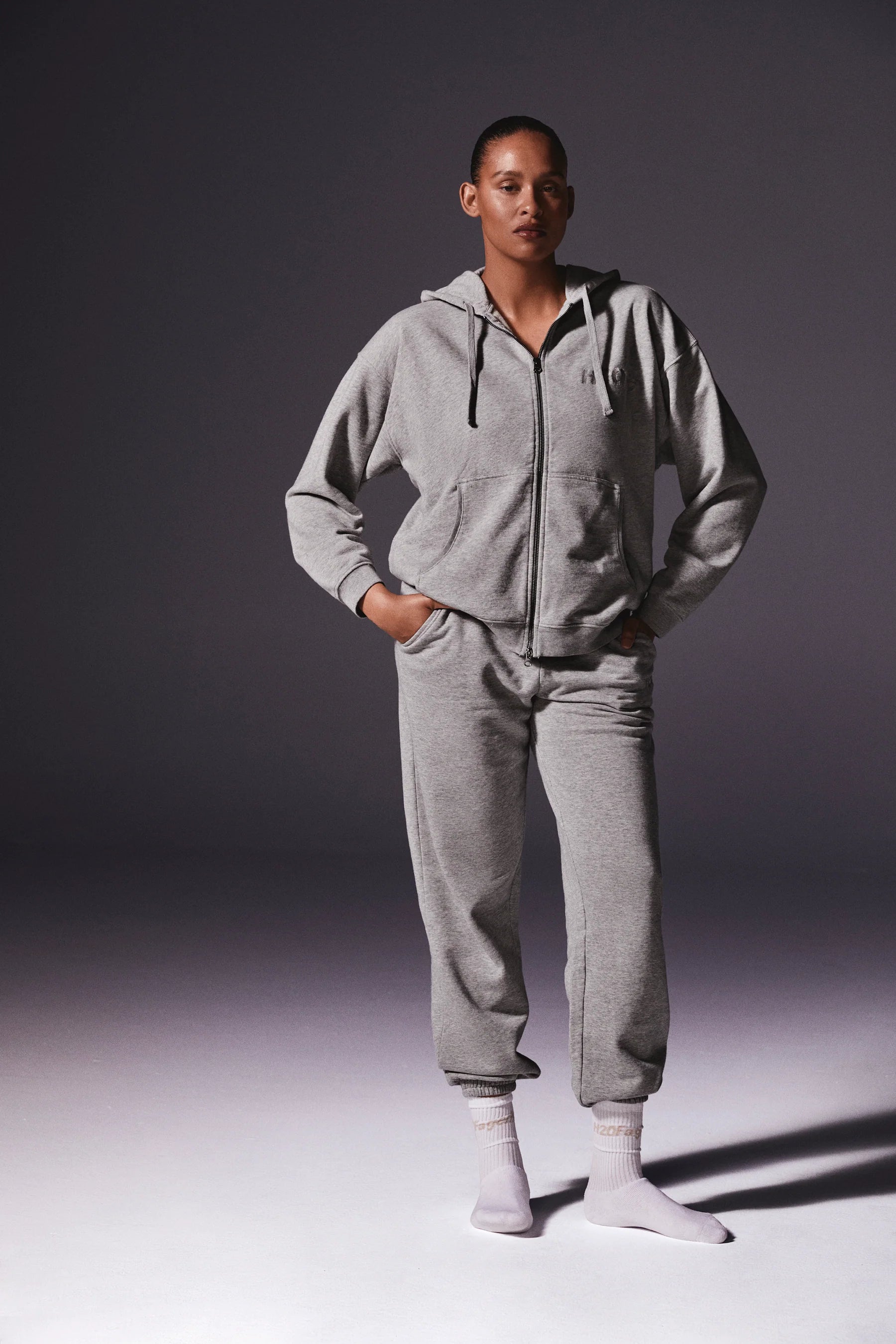 H2O Fagerholt - Cream Doctor Hoodie - Grey Melange