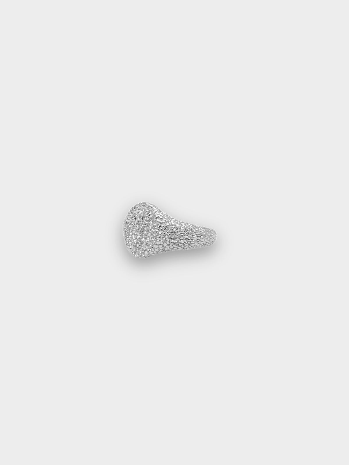 IX Crunchy Mini Oval Ring Silver
