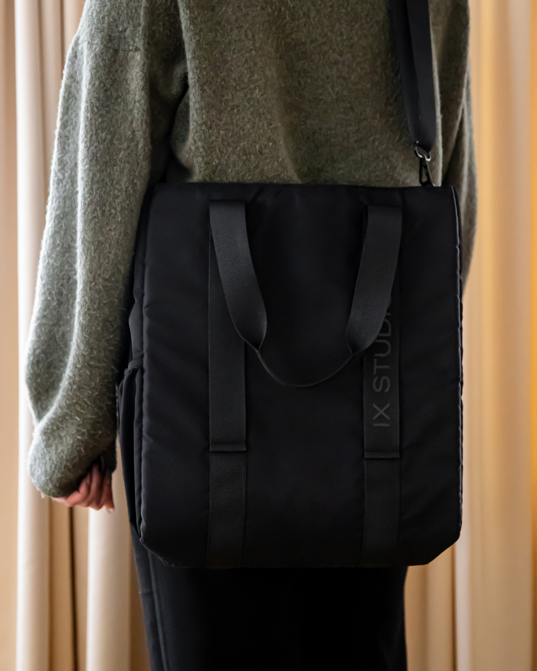 IX Nylon Tote Bag Black
