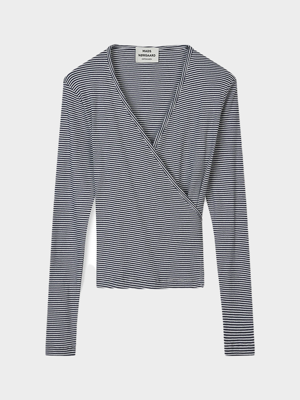 2x2 Cotton Stripe Susi LS Top