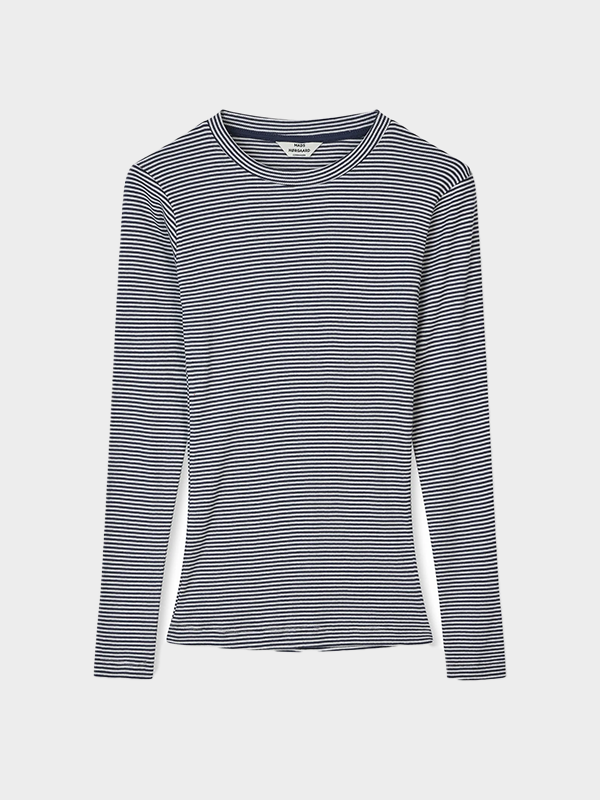 2x2 Cotton Stripe Tuba Tee LS