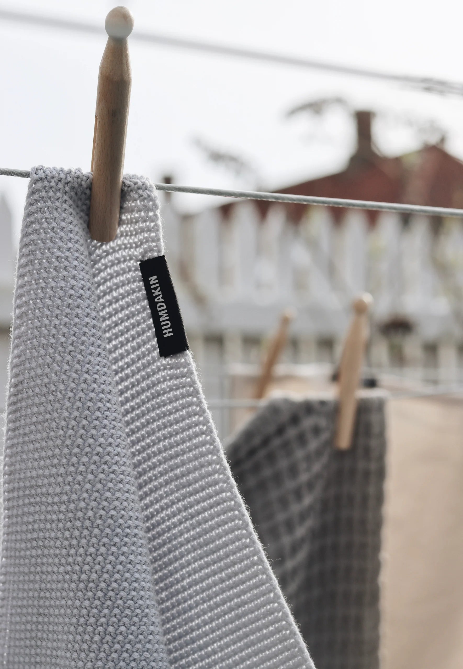 Humdakin - Knitted Kitchen Towel - Blue Glass