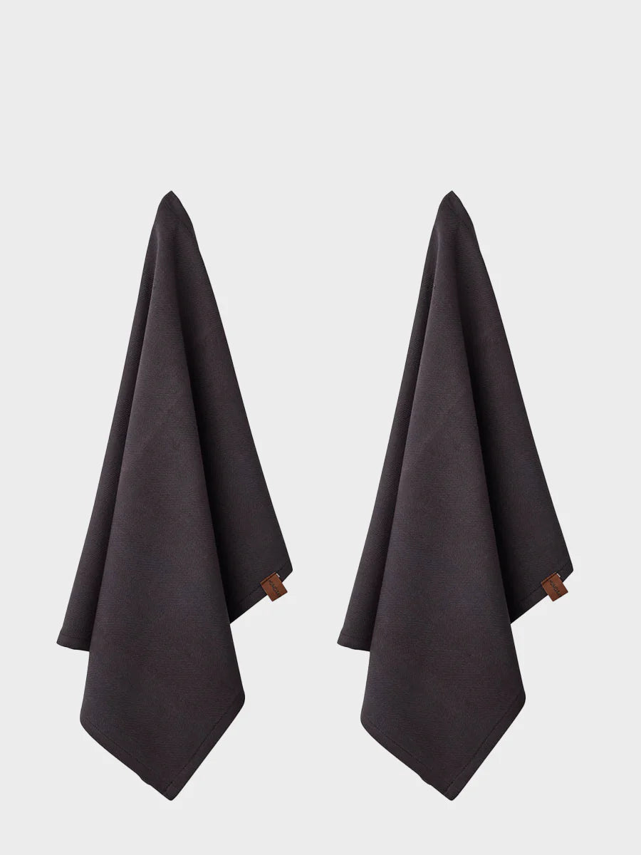 Humdakin - Organic Tea Towel - 2 pack - Coal