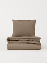 Percale Duvet Cover - Mocha Brown Percale Duvet Cover - Mocha Brown