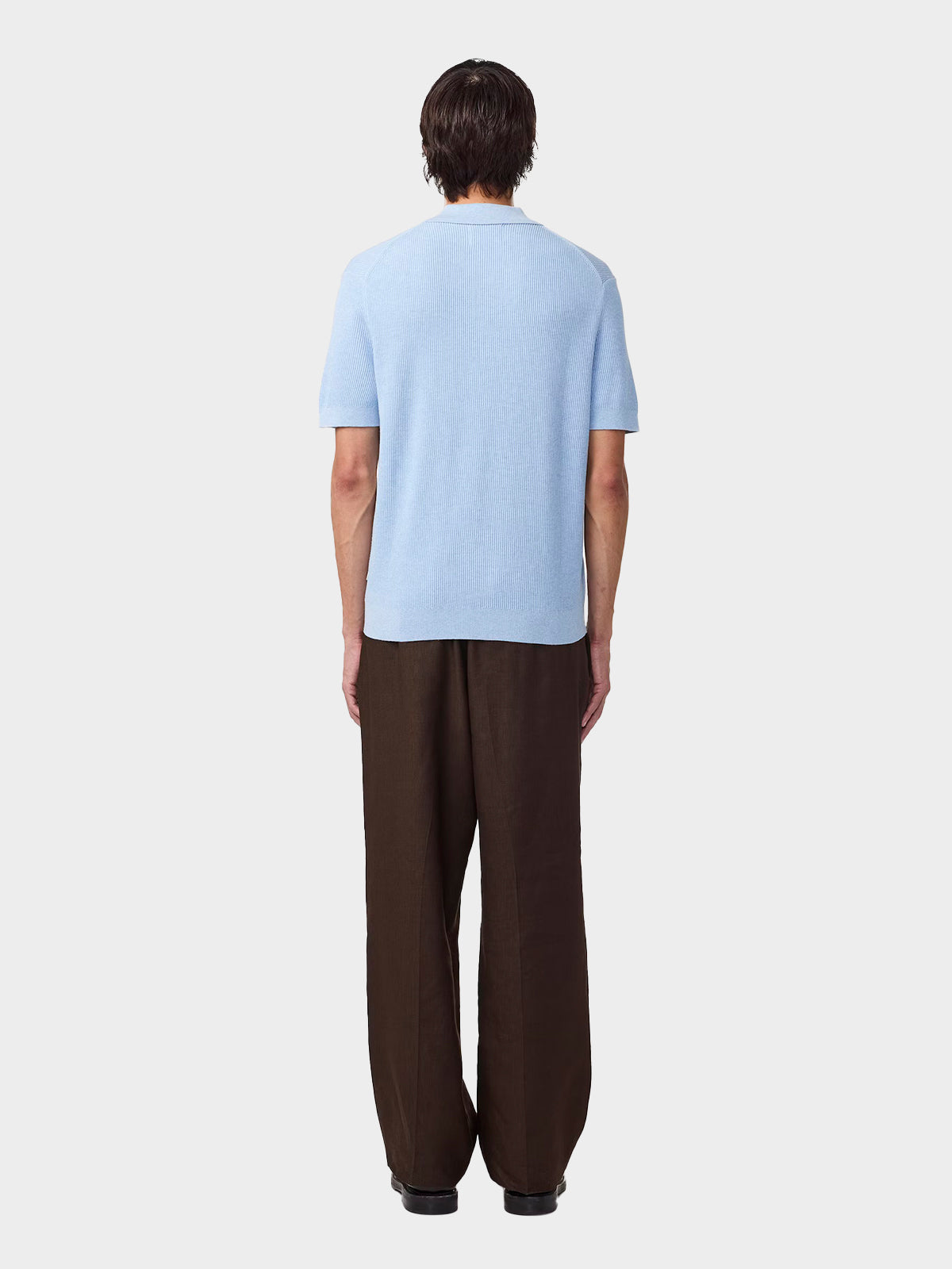 Hansie Ribbed Half Zip Polo