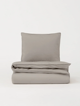 Percale Duvet Cover - Stone Percale Duvet Cover - Stone
