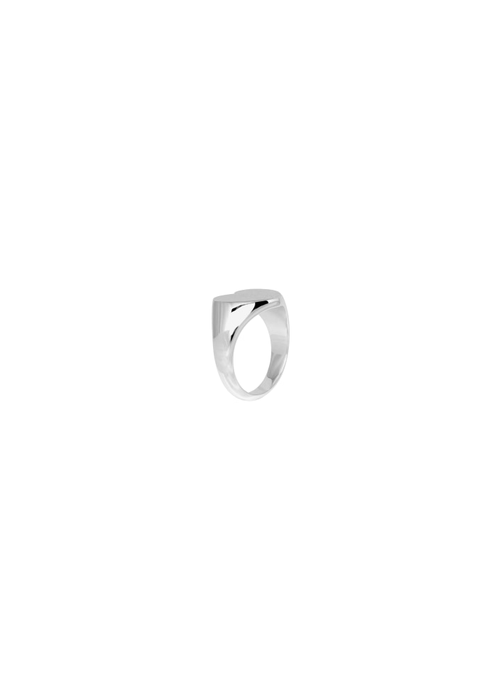 IX STUDIOS - Heart Signet Ring Silver