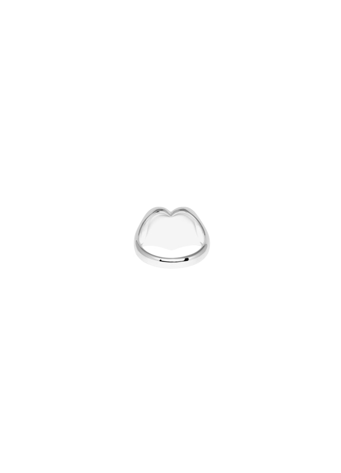 IX STUDIOS - Heart Signet Ring Silver