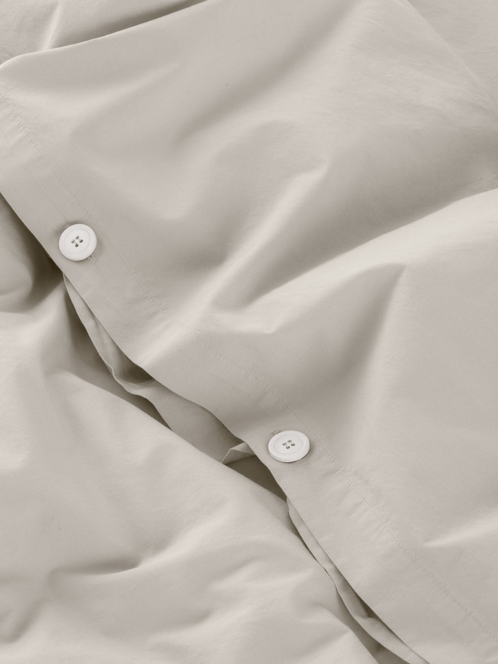 Percale Duvet Cover - Ivory