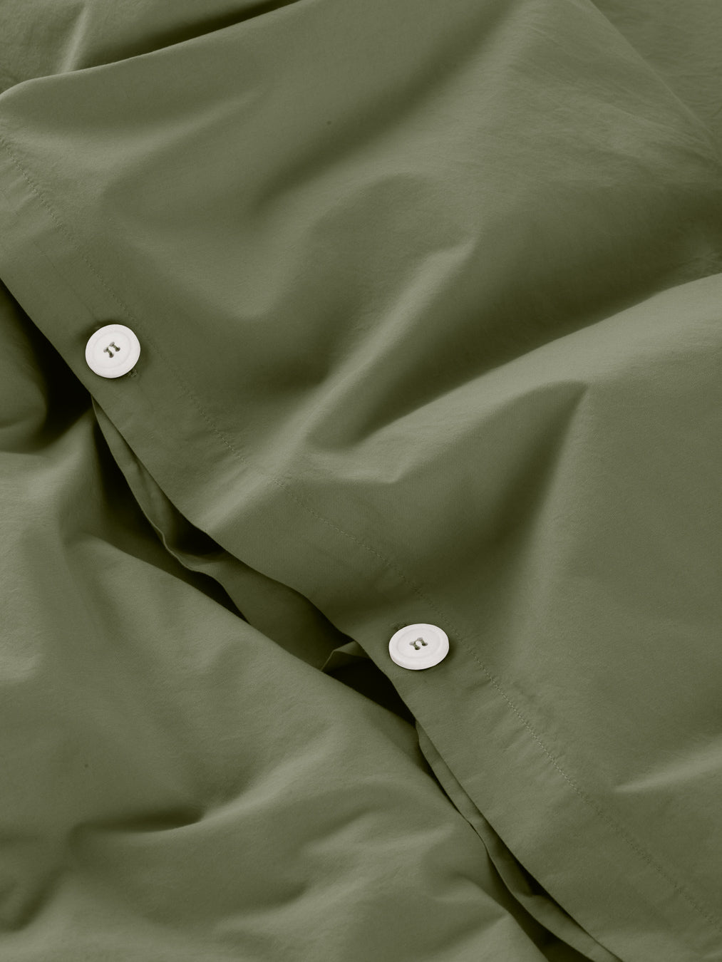 Percale Duvet Cover - Olive