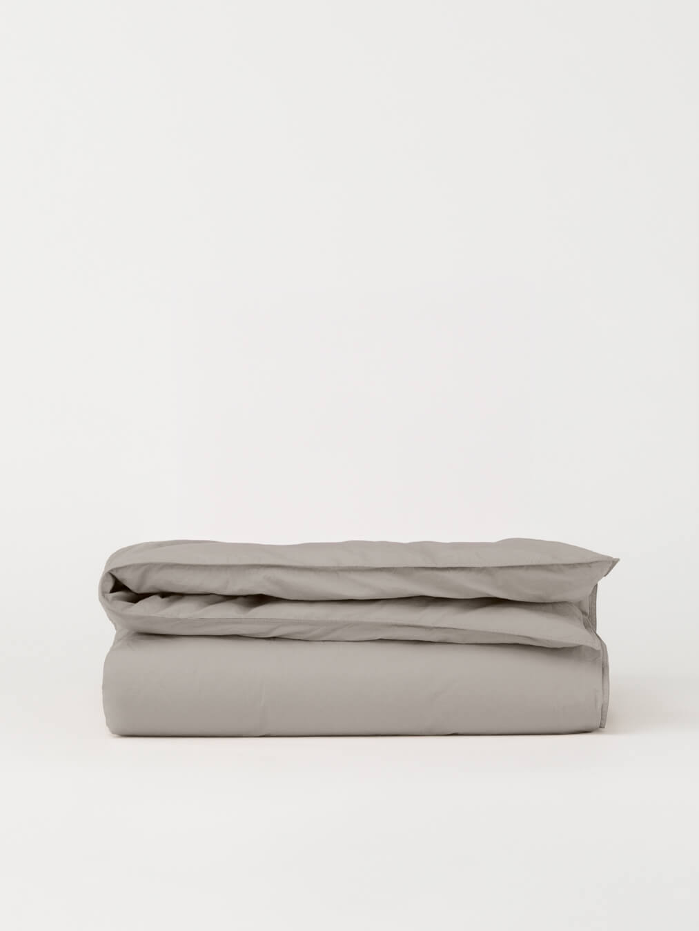 Percale Duvet Cover - Stone