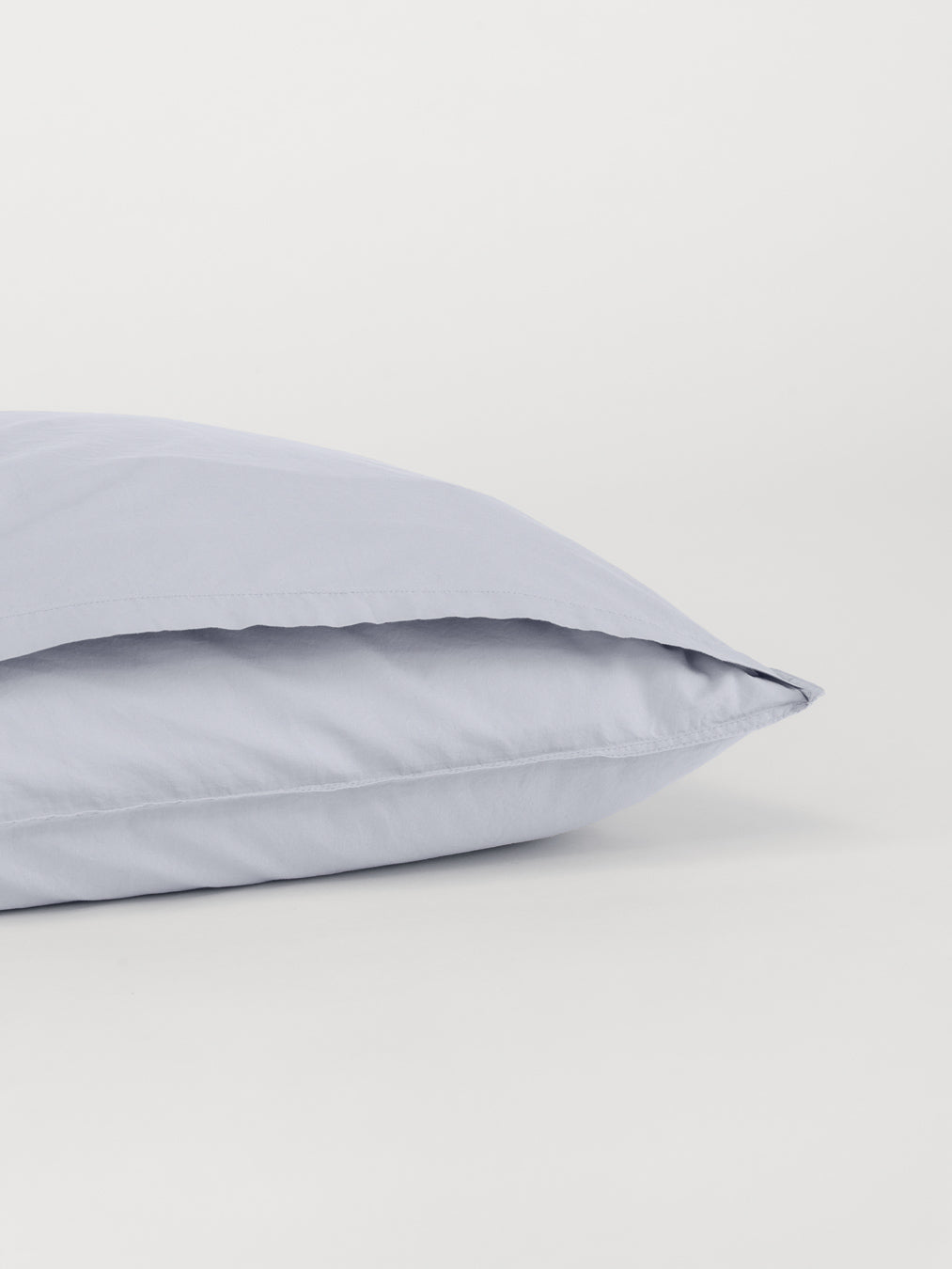 Percale Pillow Case - Arctic Blue