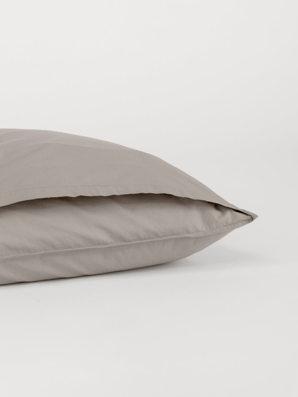 Percale Pillow Case - Stone