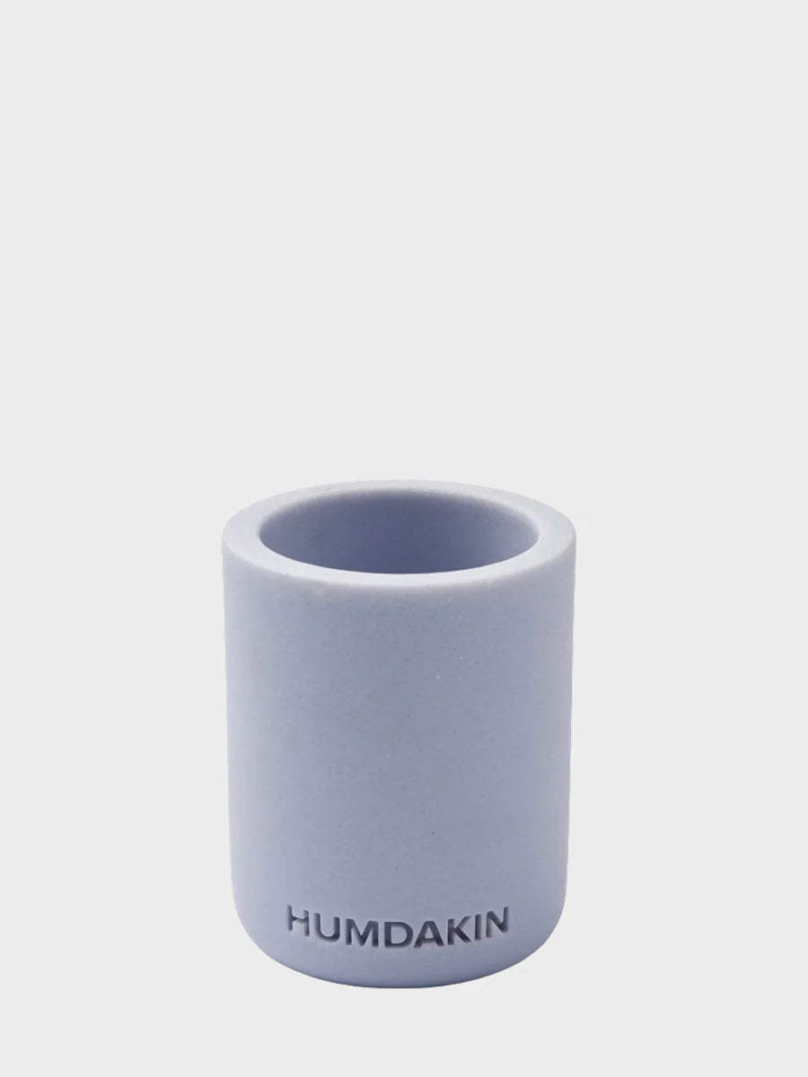 Humdakin - Light Sandstone Toothbrush Mug - Blue Glass