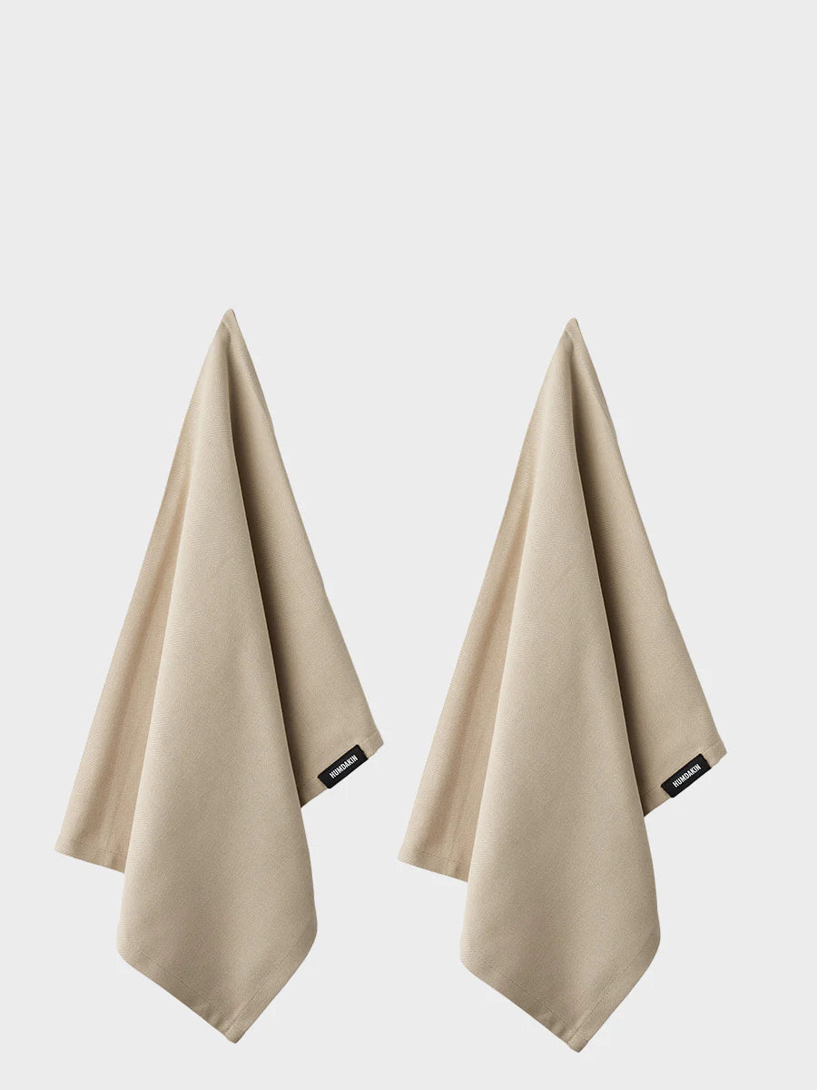 Humdakin - Organic Tea Towel - 2 pack - Light Stone