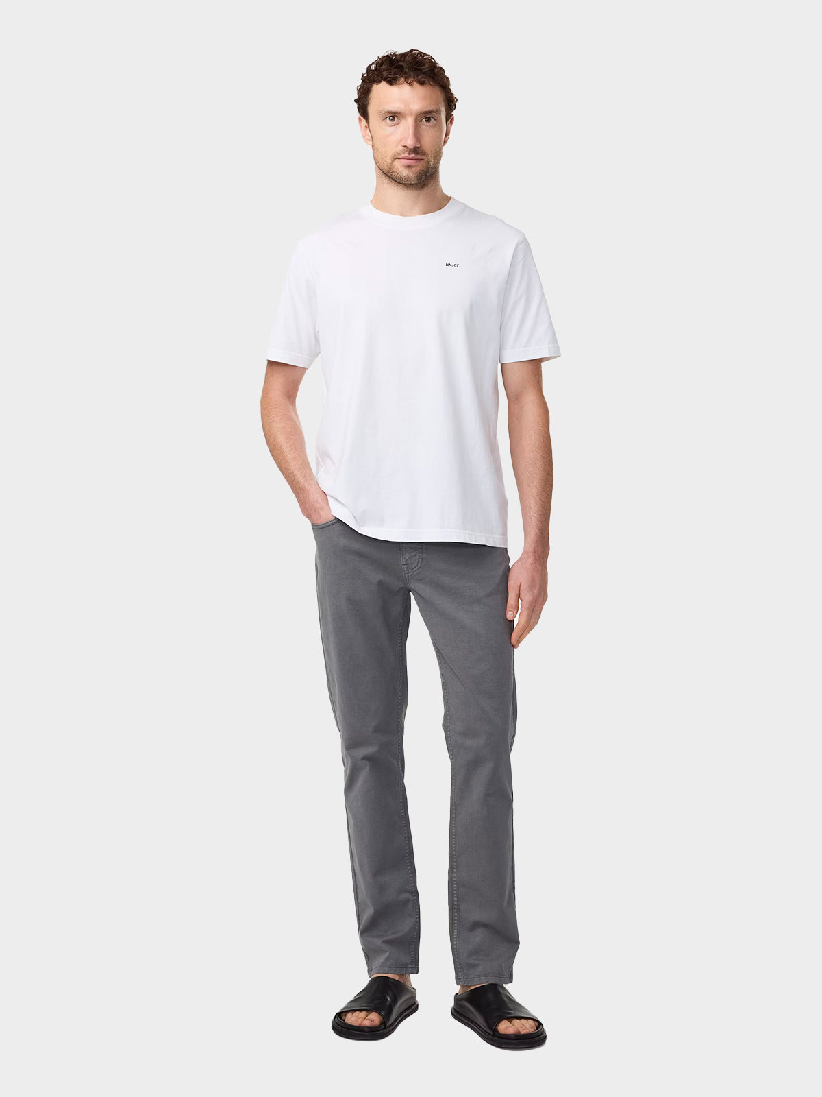 NN07 - Adam Casual logo Pima T-Shirt