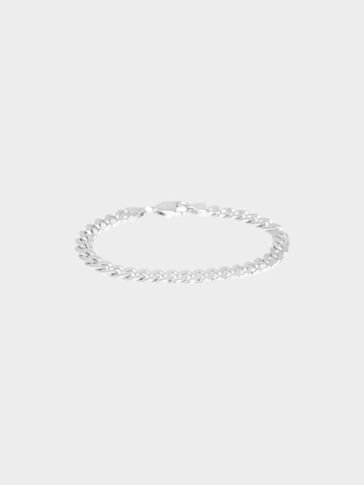 IX STUDIOS - Chunky Curb Matt Bracelet Sølv