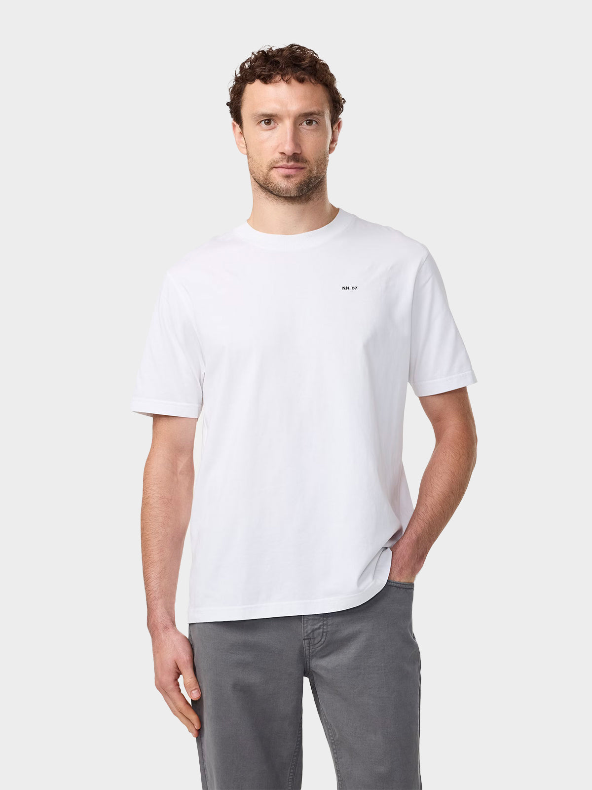 NN07 - Adam Casual logo Pima T-Shirt