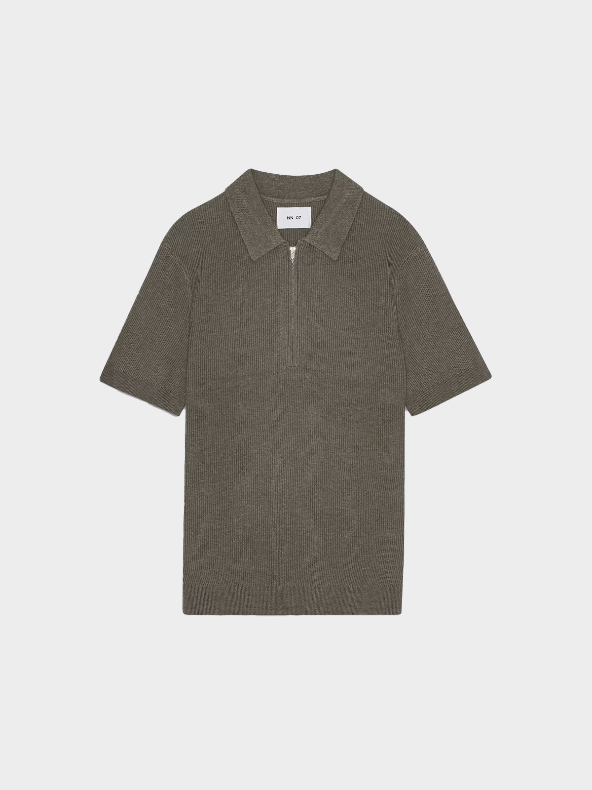 Hansie Ribbed Half Zip Polo