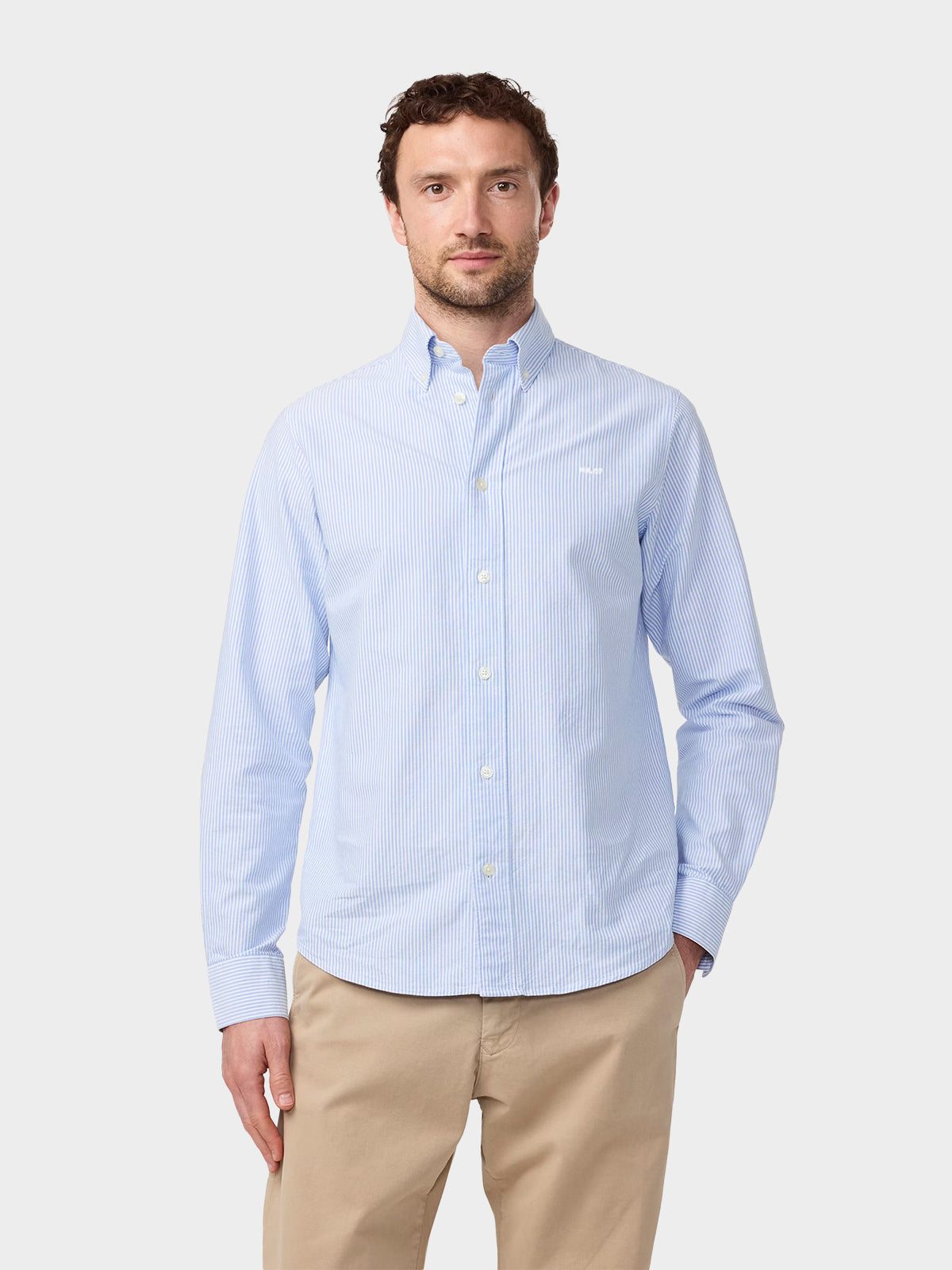 Colby Logo Regular Fit Oxford Skjorte