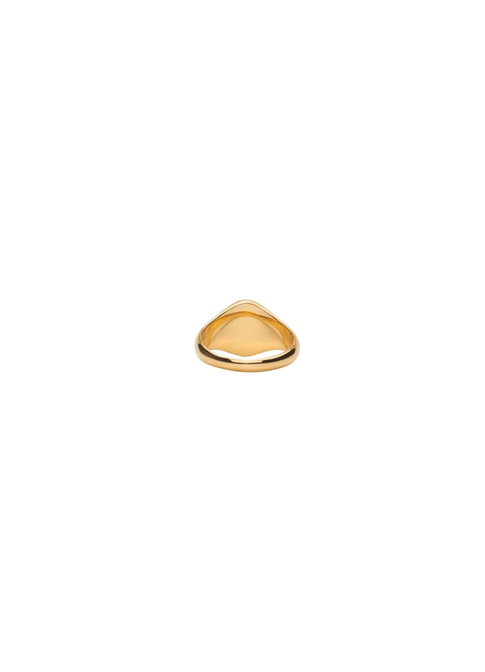 IX MINI OVAL SIGNET RING